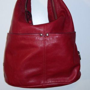 DANIER - RED LEATHER PURSE - excellent condition.